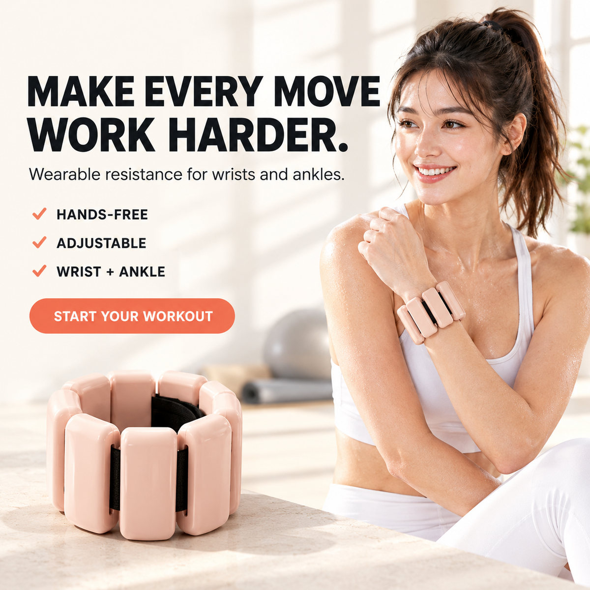 Adjustable Magnetic Weighted Wrist & Ankle Bands