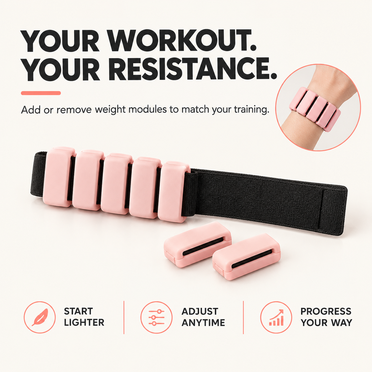 Adjustable Magnetic Weighted Wrist & Ankle Bands